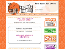 Tablet Screenshot of karaokemelody.com